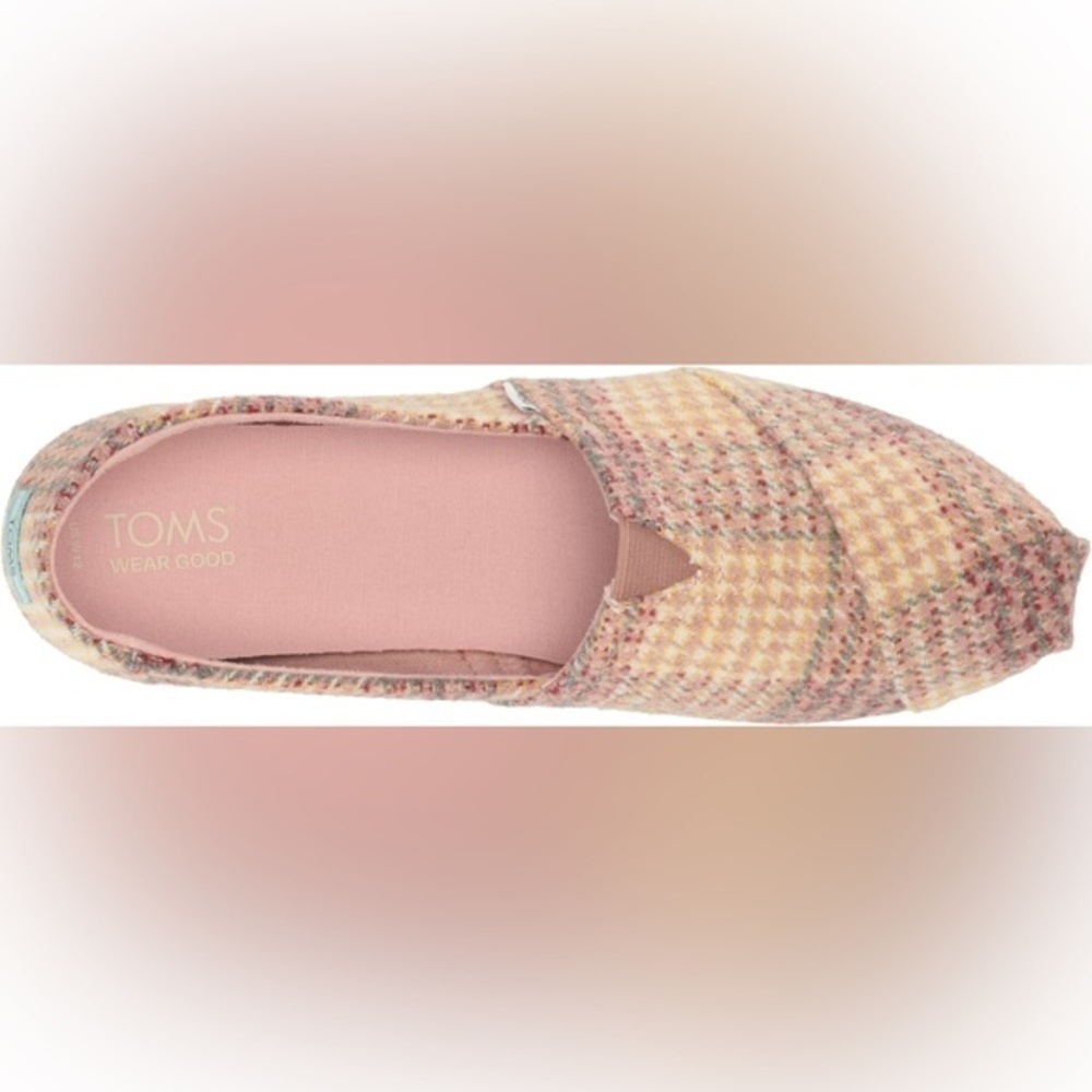 NWT! Toms‎ Pink Quartz Alpargata - Tweed - Picture 3 of 7